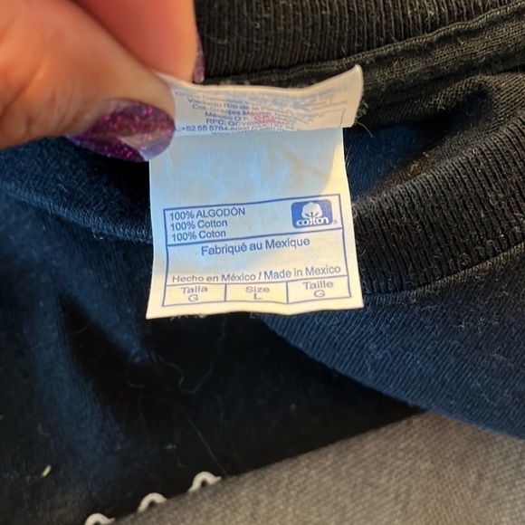 Yazbel size Large black unisex t- shirt - Picture 6 of 6